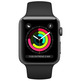 Apple Watch Series 3 38mm GPS Aluminio/Gris Espacial con correa deportiva Negra MTF02QL/A