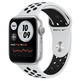 Apple Watch Series 6 GPS/44mm Aluminio en Plata/Correa Nike Deportiva Platino Puro y Negra