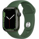 Apple Watch Series 7 GPS 41 mm Caja Aluminio en Verde/Correa deportiva Verde Trebol