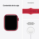 Apple Watch Series 7 GPS 41 mm Caja de Aluminio en Rojo/Correa deportiva Roja