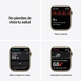 Apple Watch Series 7 GPS/Cellular 45 mm Caja Acero Oro/Correa deportiva Cereza Oscuro