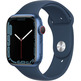 Apple Watch Series 7 GPS/Cellular 45 mm Caja de Aluminio en Azul/Correa deportiva Azul Abismo