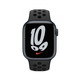 Apple Watch Series 7 Nike GPS 45 mm/Caja de Aluminio en Negro Medianoche/Correa Deportiva Nike