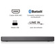 Barra de Sonido con Bluetooth Hisense HS214 108W/2.1 Negra