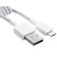 Cable de Carga MicroUSB Huawei Blanco