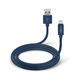 Cable de datos y de Carga Lightning Colección Polo SBS Azul