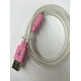 Cable de carga luminoso para Galaxy Note 3 Púrpura