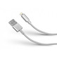 Cable trenzado lightning iPhone Gold Collection Plata SBS