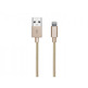 Cable trenzado lightning iPhone Gold Collection SBS