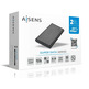 Caja Externa 2.5'' USB 3.1 SATA Aisens Aluminio Negro ASE-2525B