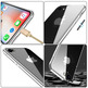 Carcasa Magnética con Cristal Templado iPhone 7/8 Plata