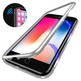 Carcasa Magnética con Cristal Templado iPhone 7 Plus/8 Plus Plata