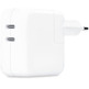 Cargador de Pared Doble Apple MNWP3AA/A 2xUSB-C 35W