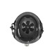 Casco Negro Mate con Luz de Seguridad Zamelux