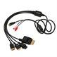 4 en 1 D-Terminal Cable Xbox 360/Wii/PS3/PS2