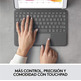 Funda con Teclado Logitech Combo Touch iPad (7ª y 8ª Gen) 10.2" Gris