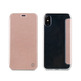 Funda Folio Rose Gold Trasera TPU Transparente iPhone X muvit