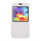 Funda tipo libro con ventana para Samsung Galaxy S5 G900 Blanco