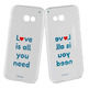 Funda TPU Transparente Love is all you Need Samsung Galaxy A5 2017