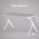 Mesa Gaming Mars Gaming MGD140RGB 140 cm Blanca