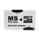 MicroSD a MS Pro Duo Dual Slot Blanco