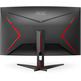 Monitor Gaming Curvo AOC C32G2ZE 31.5" Full HD Negro