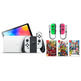 Nintendo Switch OLED (Blanca) + 3 Juegos + Joy Con (Verde/Rosa)