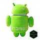 Peluche Android verde 25 cm