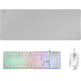 Pack Mars Gaming MCPX Teclado H-Mech+Ratón+Alfombrilla Blanco