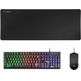 Pack Mars Gaming MCPX Teclado H-Mech+Ratón+Alfombrilla Negro