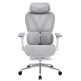 Powerbasic Silla de Oficina Ergonómica Beja Gris