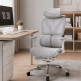 Powerbasic Silla de Oficina Ergonómica Beja Gris