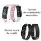 Pulsera Leotec Smartband Cool HR Cloth Rosa