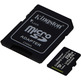 Tarjeta de memoria MicroSD XC 256GB Kingston Canvas Select+Adapt