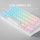 Teclado Gaming Mecánico Mars Gaming MKMINIWBES/ Switch Azul/ Blanco