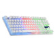 Teclado Gaming Semimecánico Mars Gaming MK02 Blanco