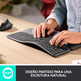 Teclado Inalámbrico Bluetooth Logitech Ergo K860