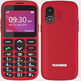 Teléfono Móvil Telefunken S520 para Personas Mayores Rojo