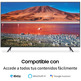 Televisor Samsung 70TU7105 70" Ultra HD 4K/Smart TV/WiFi