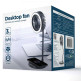 Ventilador Lámpara y Cargador Inalámbrico Gembird TA-WPC10-LEDFAN-01 Negro
