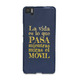 Funda TPU Azul Tacto Goma La Vida - BQ Aquaris M5