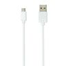 Cable de recarga USB-MicroUSB Universal Blanco    