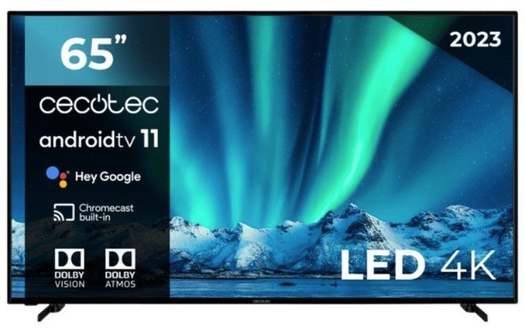 Televisor Cecotec A series ALU00165 65/Ultra HD 4K/Smart TV