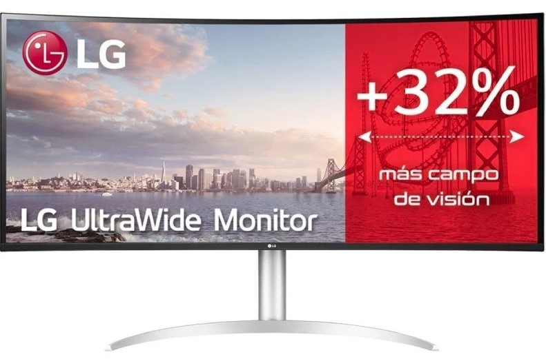 Monitor Curvo 32 con Diseño sin bordes color Plata