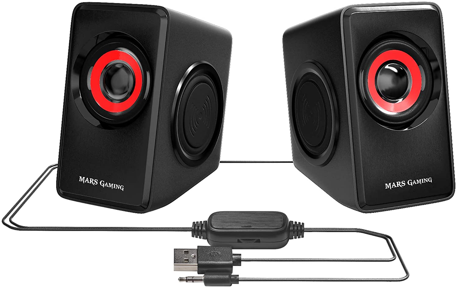 Panadería Resolver Individualidad Altavoces Mars Gaming MS1 10W 2.0 Rojo - DiscoAzul.com