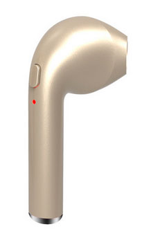 Auricular Bluetooth Manos Libres HBQ i7R Oro