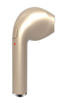 Bluetooth Headset Handsfree HBQ i7R Gold