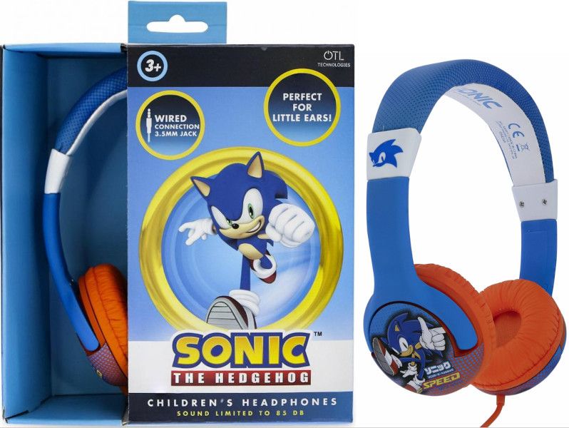 Sonic The Hedgehog - Auriculares para niños, Diadema Ajustable