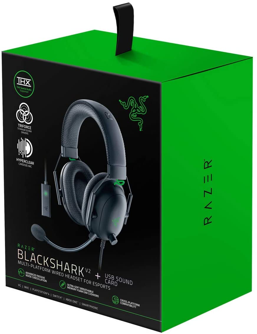 Auriculares Razer Blackshark V2 + USB Mic Enhancer