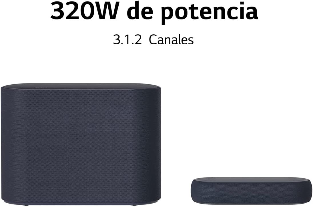 LG Barra de Sonido con Subwoofer Inalámbrico 320W 2.1 Canales
